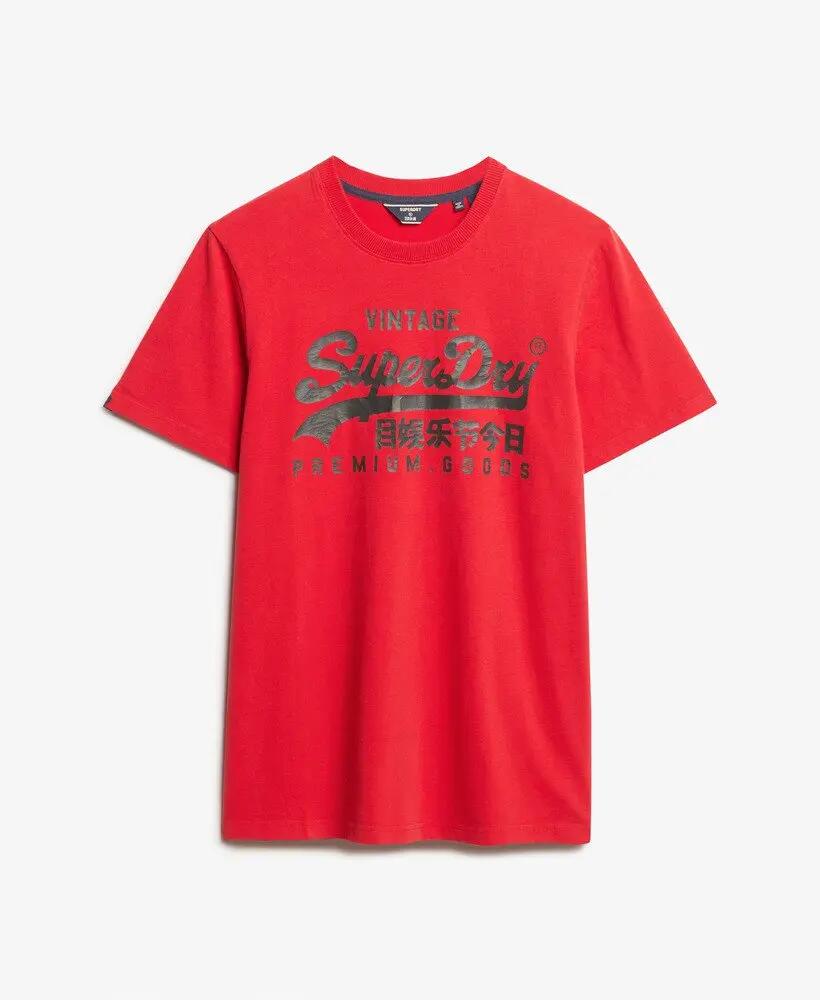 superdry T‑Shirt Vintage Logo Heritage in cotone – OPTIC/PITCH 6/6