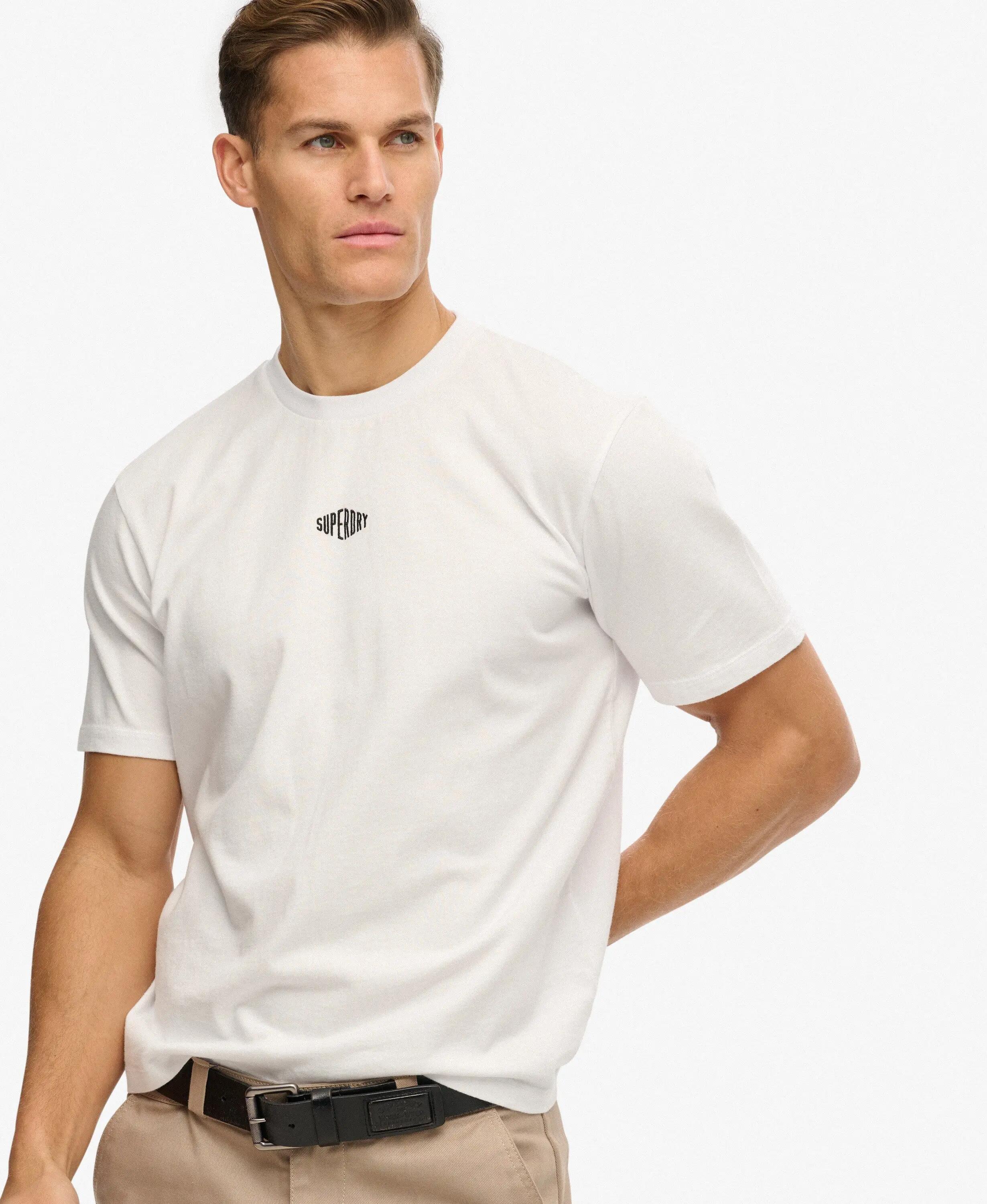 superdry Micro Logo T‑Shirt de algodón orgánico, corte loose 1/5