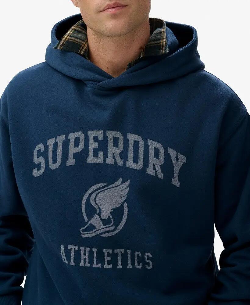 superdry Vintage Athletics Oversized Hoodie – Corte boxy, forro ligeiramente 2/5