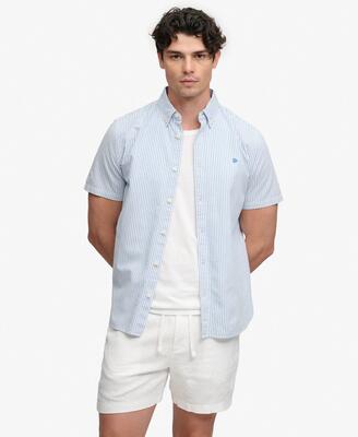 Superdry the merchant store - linnen shorts, rechte pasvorm – optic
