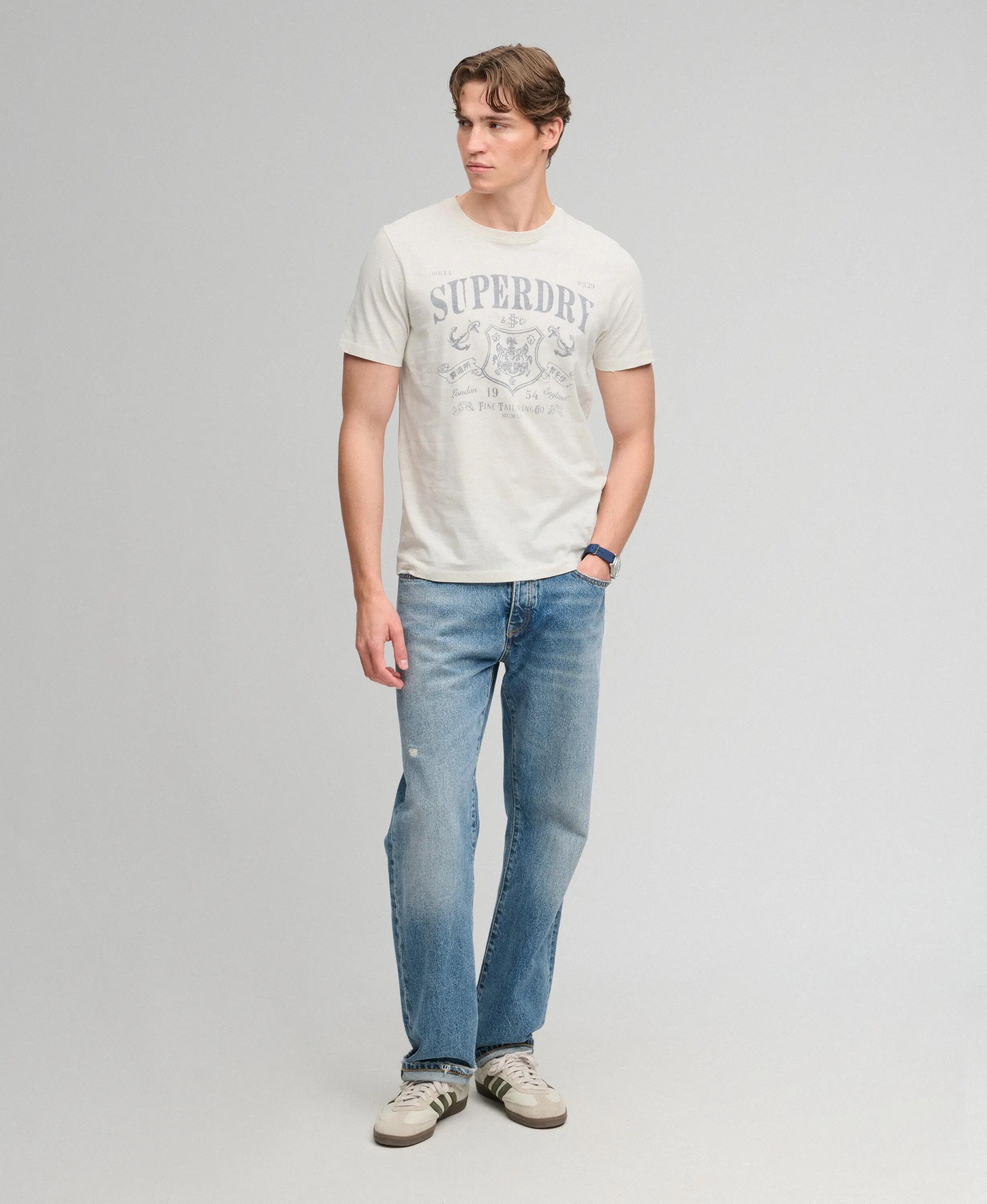 superdry Mercantile T-Shirt – 100% algodão biológico, corte relaxed 3/6