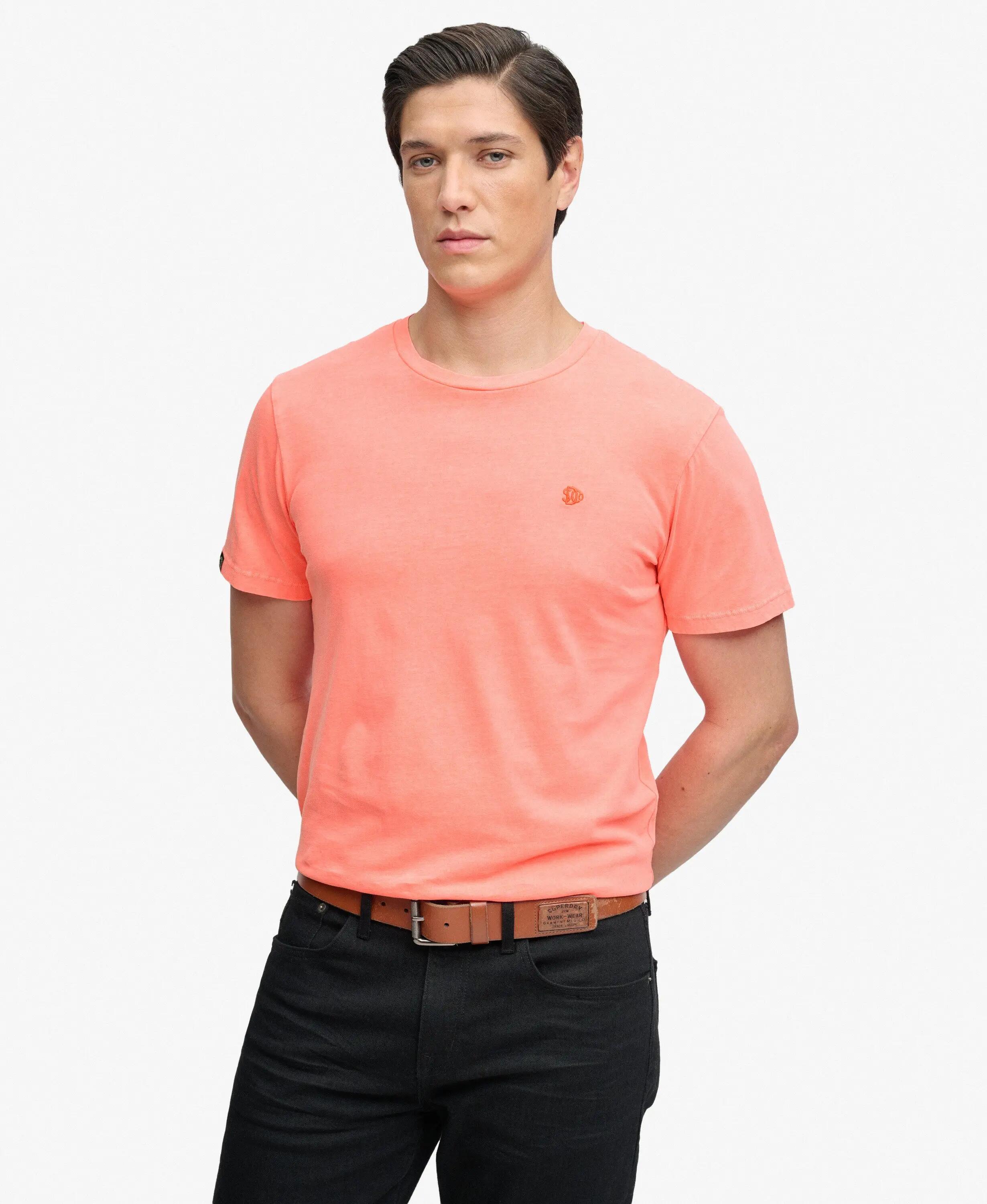 superdry T‑shirt Classic Essential Neon em algodão orgânico — corte relaxed 2/5