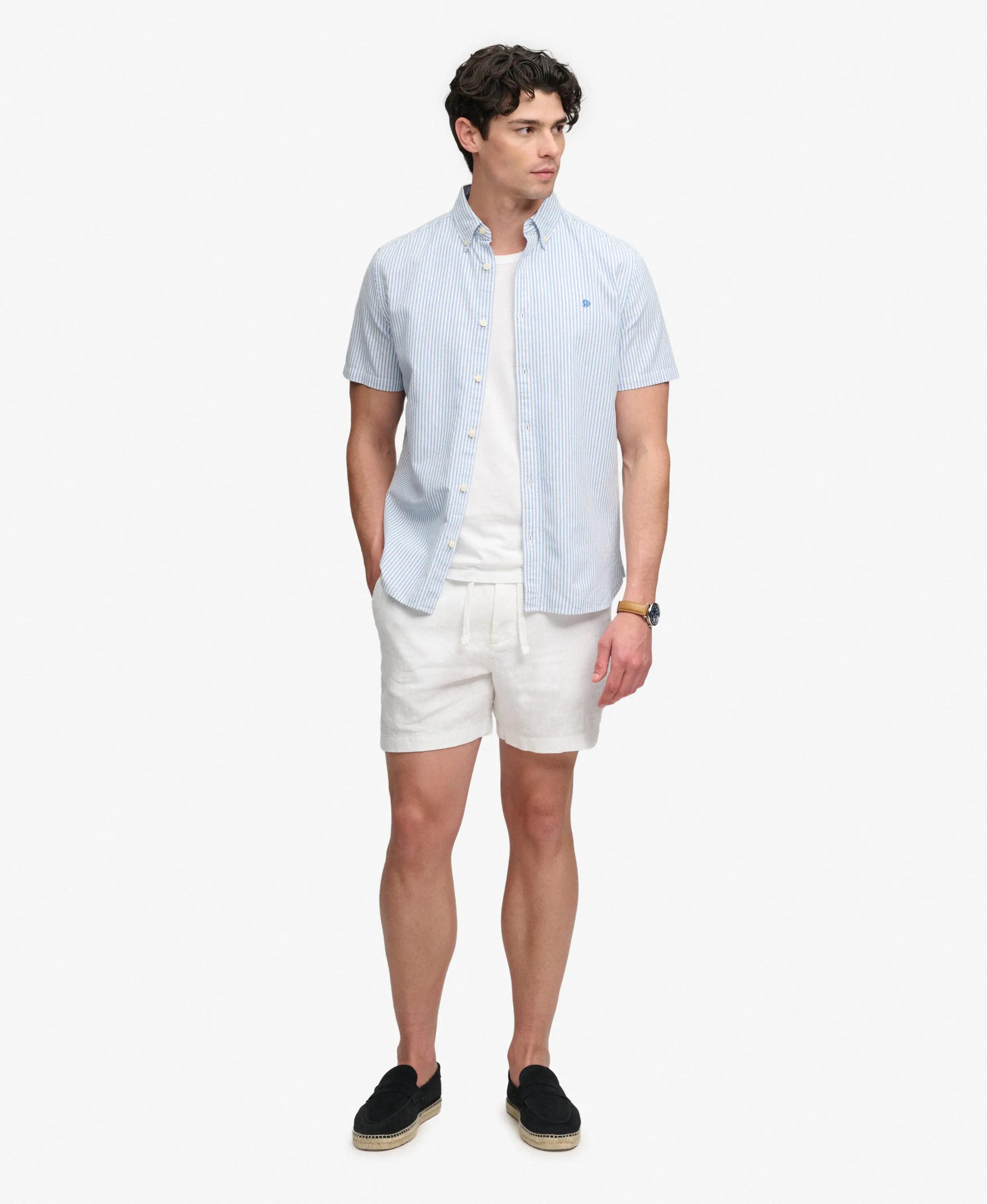 superdry The Merchant Store - Short en lin, coupe droite 5/6