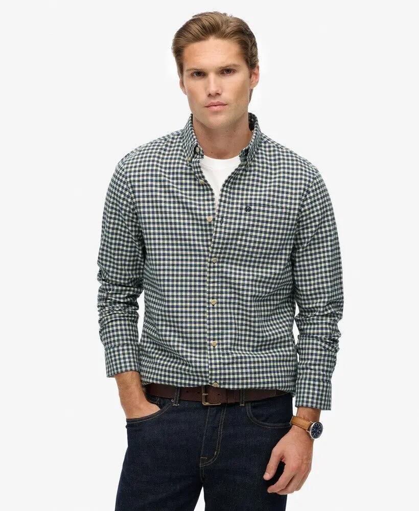 superdry Chemise Premium Check Oxford en coton bio 2/6