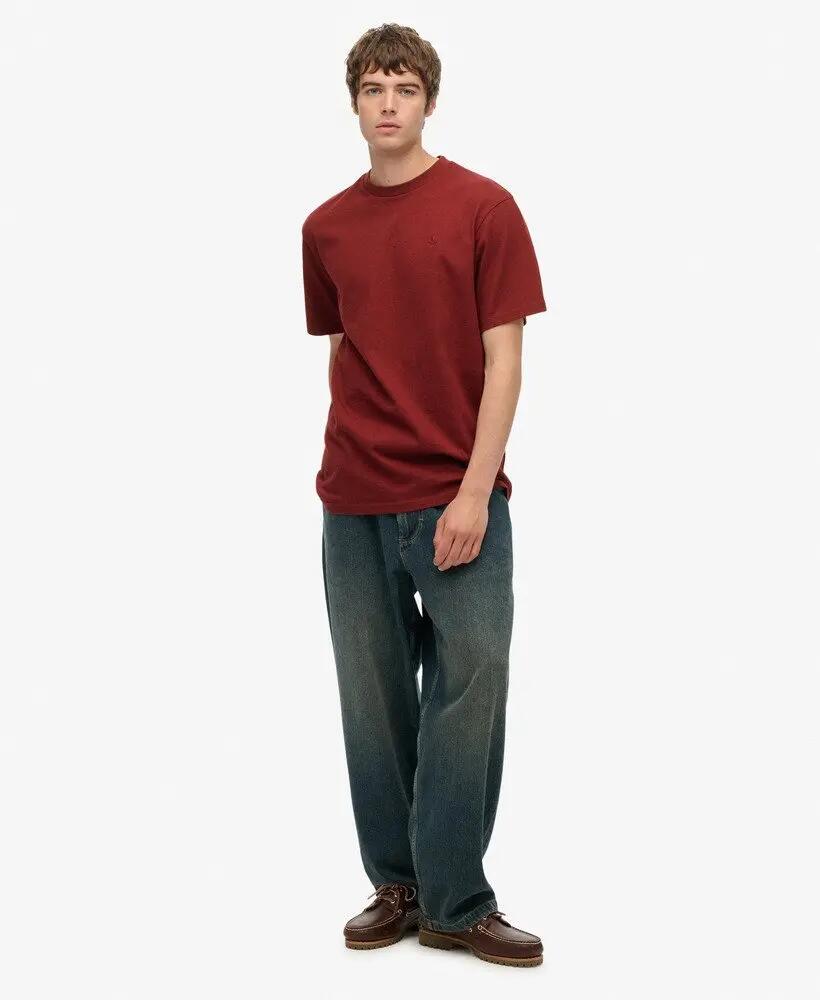 superdry Oversized T-Shirt 100% katoen - extra ontspannen pasvorm – Stanton Red 3/7