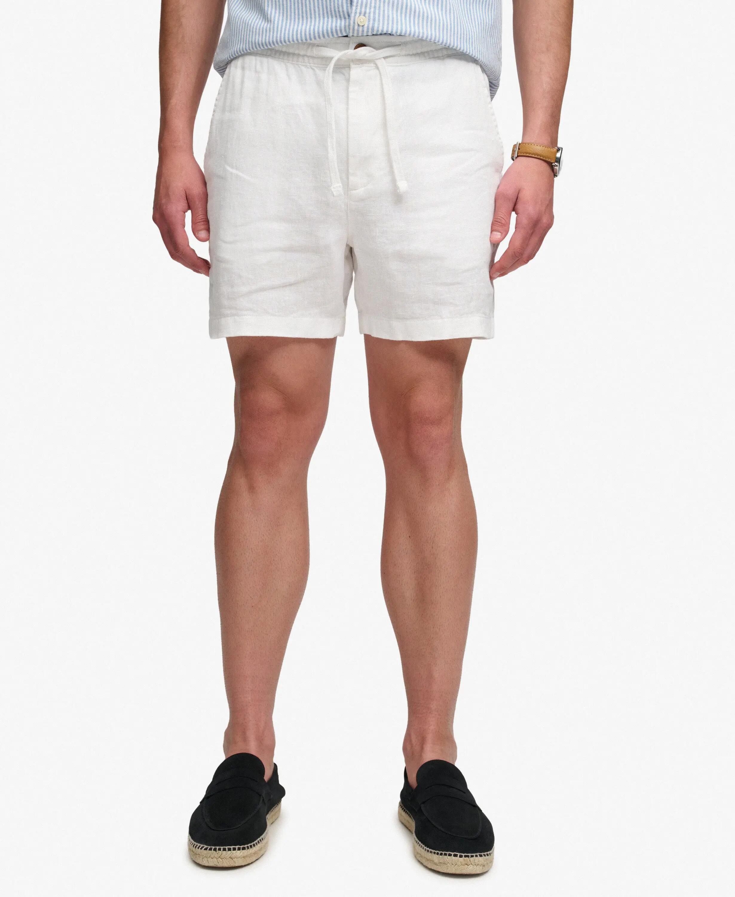 superdry The Merchant Store - Short en lin, coupe droite 3/6