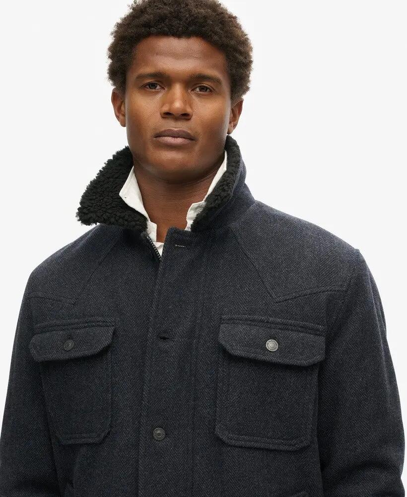 superdry Merchant Wool Chore Jacket casaco de lã 3/7