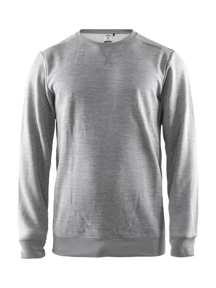 craft Leisure Crewneck M felpa uomo in poliestere grigio mélange 1/1