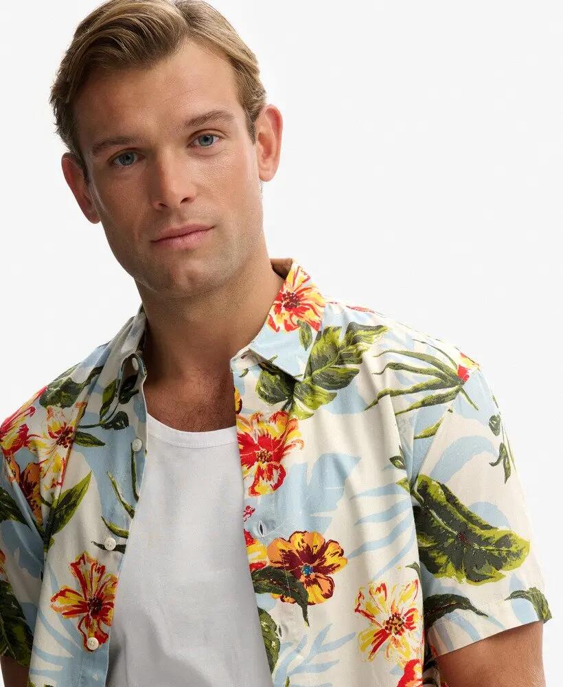 superdry Hawaiian Printed Shirt ALOHA SHADOW 4/7