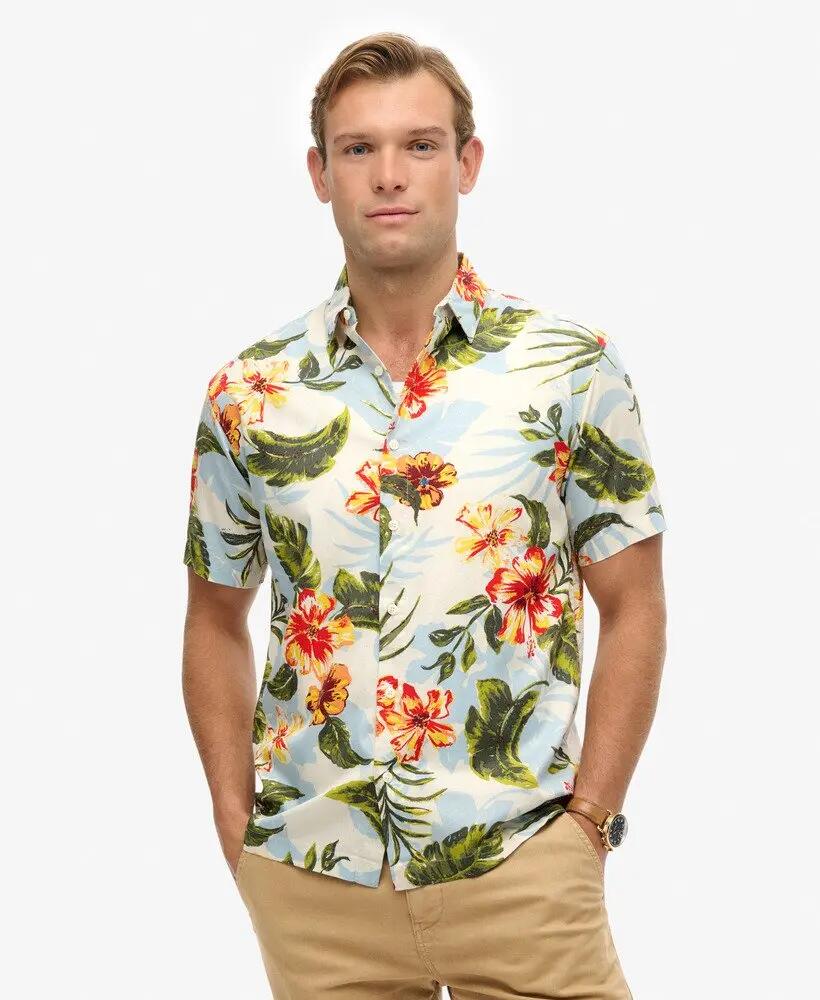superdry Hawaiian Printed Shirt ALOHA SHADOW 3/7