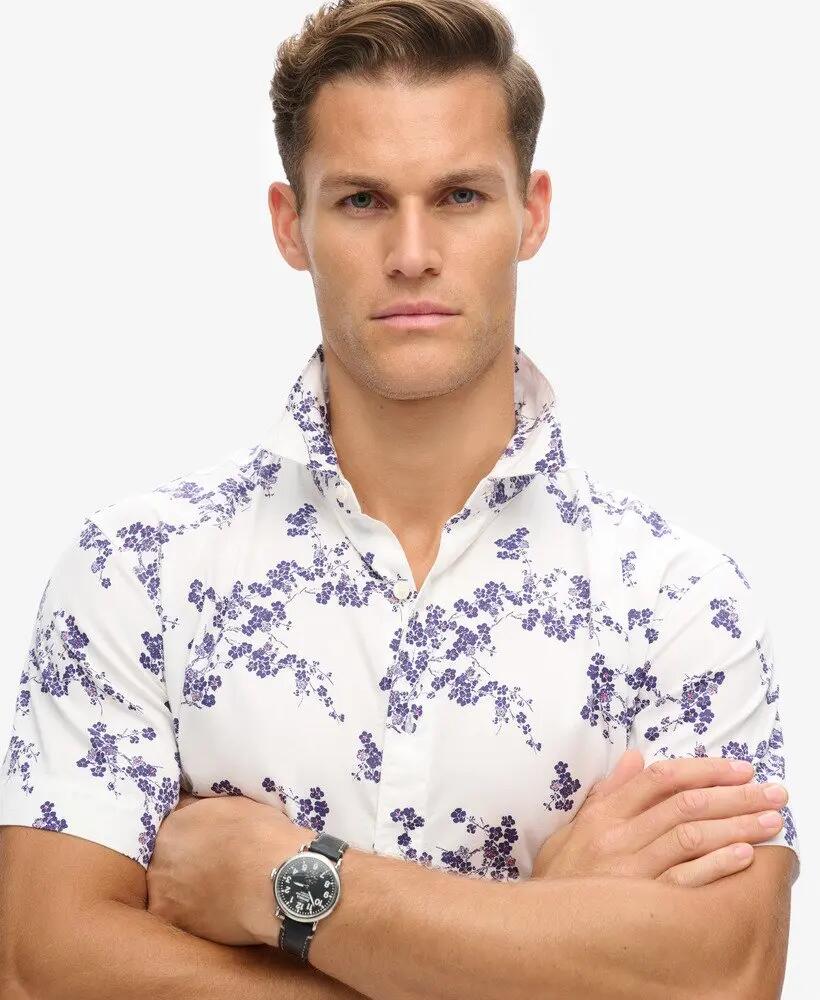 superdry Camicia Vintage Hawaiian in cotone-modal Optic Blossom 3/7