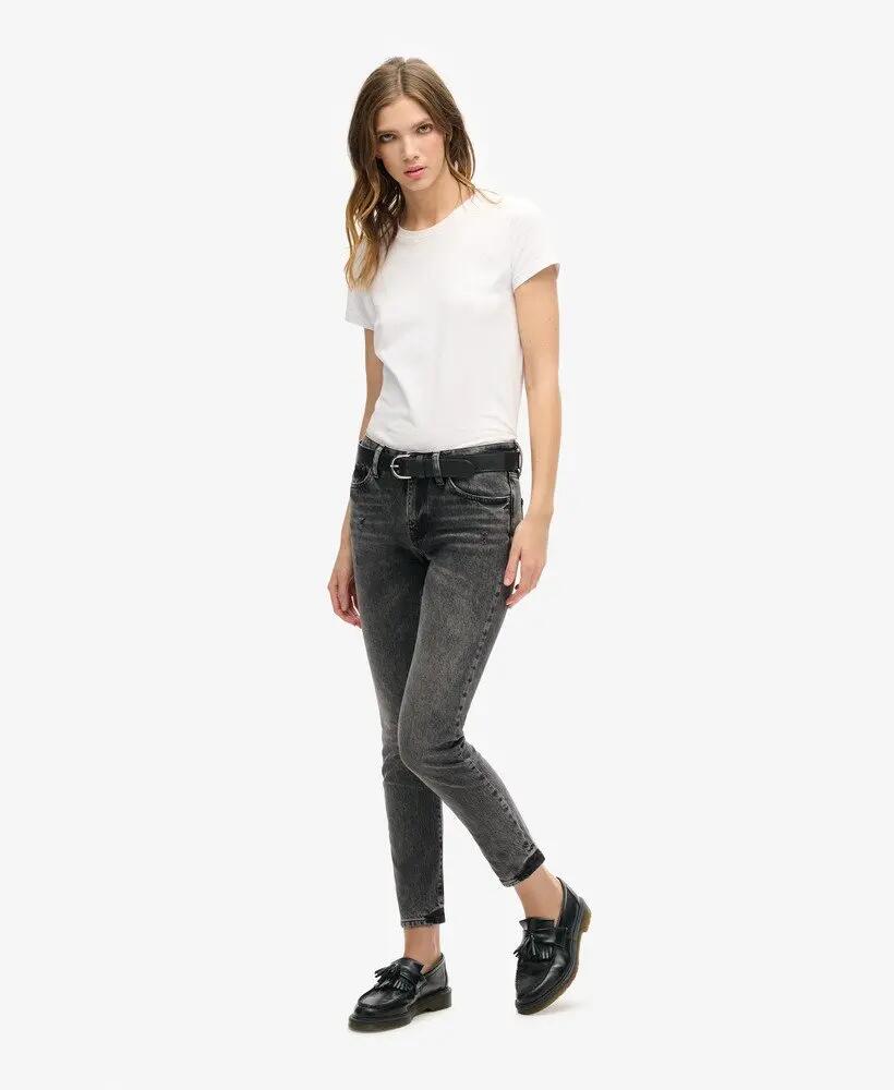 superdry Jeans Slim a vita media in cotone biologico 5/7