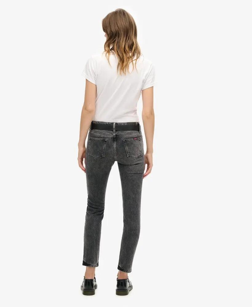 superdry Jeans Slim a vita media in cotone biologico 4/7