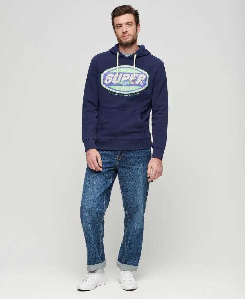 superdry Felpa con cappuccio Gasoline Workwear Graphic cotone-polyester 6/7