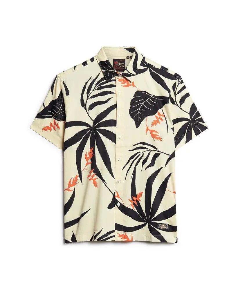 superdry Camisa Hawaiian em mistura algodão-modal — Off White 7/7