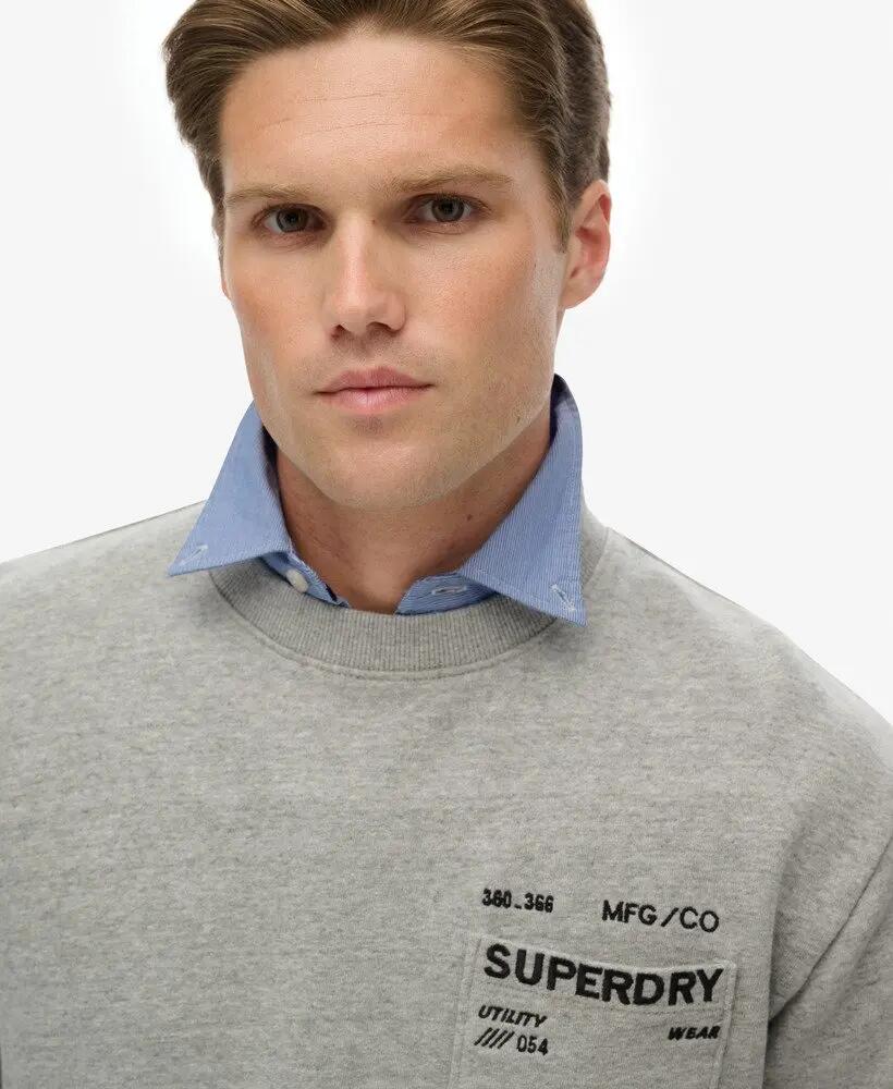 superdry Utility Loose Sweatshirt in cotone biologico – vestibilità loose 4/5