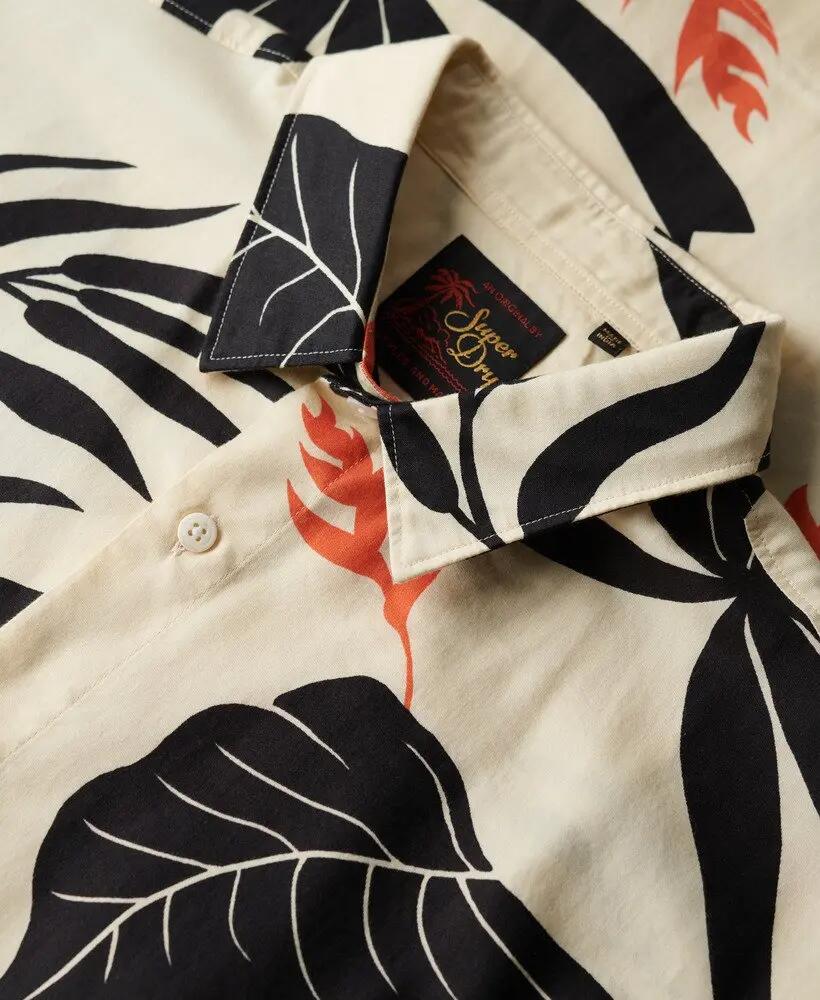 superdry Camisa Hawaiian em mistura algodão-modal — Off White 5/7
