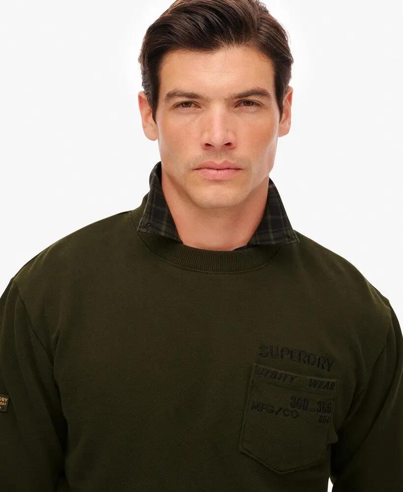 superdry Utility Loose Sweatshirt in cotone biologico – vestibilità loose 4/6