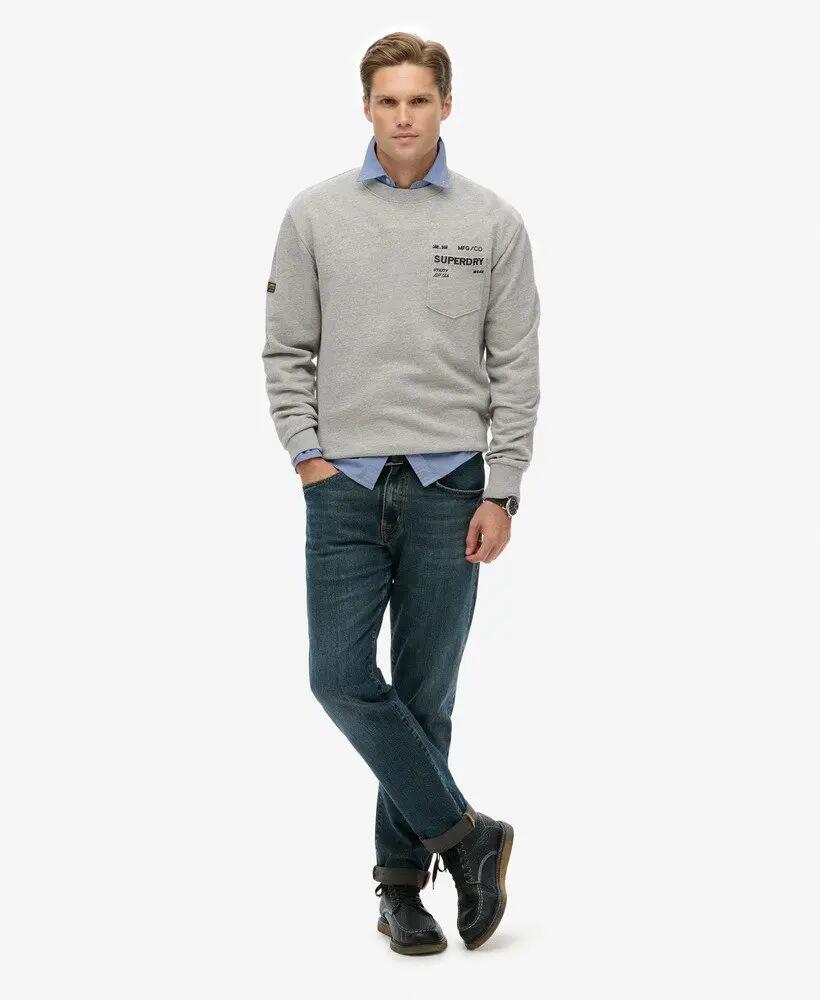 superdry Utility Loose Sweatshirt in cotone biologico – vestibilità loose 3/5