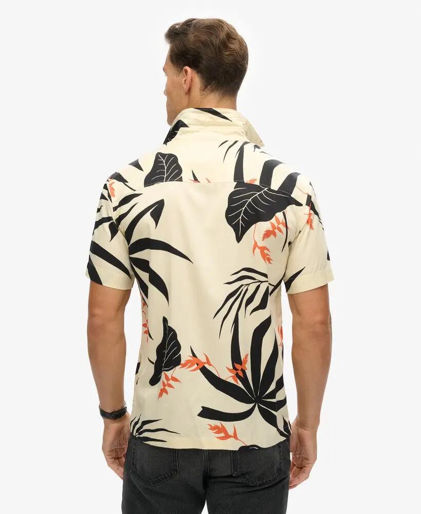 superdry Camisa Hawaiian em mistura algodão-modal — Off White 4/7
