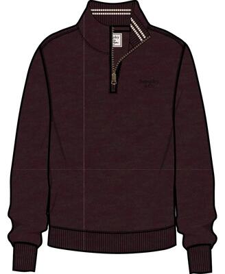 superdry Felpa Half Zip Essential Serif Logo – Vestibilità relaxed