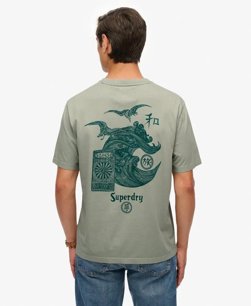 superdry Tokyo Narrative Loose T-Shirt z bawełny organicznej – luźny krój 1/7