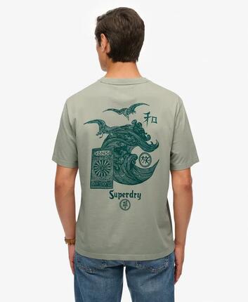 superdry Camiseta Tokyo Narrative Loose en algodón orgánico — corte holgado