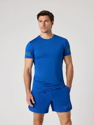 Bjorn_borg borg t-shirt van gerecycled polyester monaco blue
