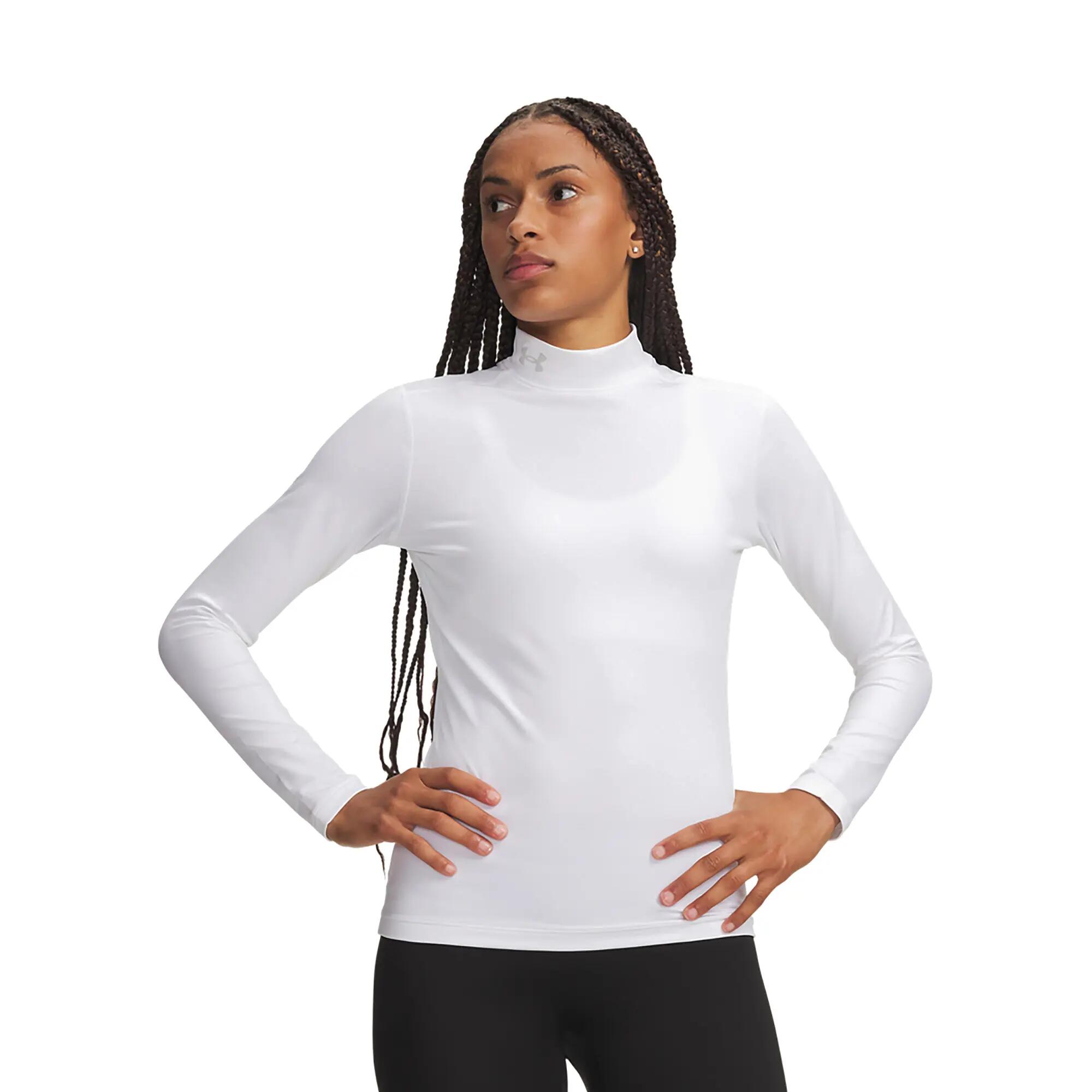 Longsleeve treningowy damski Under Armour ColdGear Mock LS 4/4