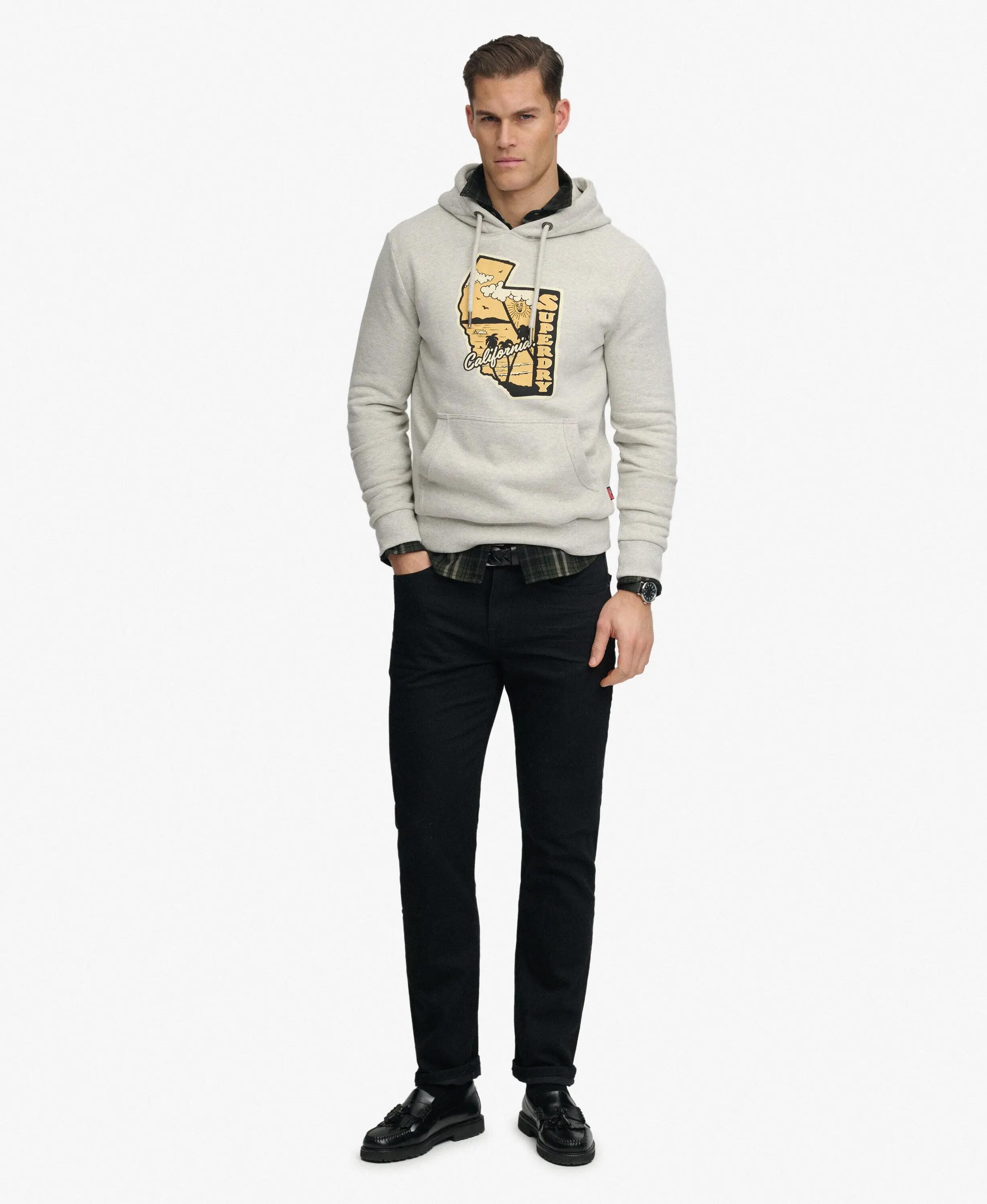 superdry Vintage Travel Hoodie – Coupe relaxed, doublure brossée 3/6