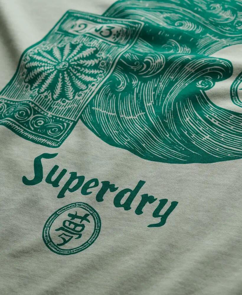 superdry Tokyo Narrative Loose T-Shirt z bawełny organicznej – luźny krój 6/7