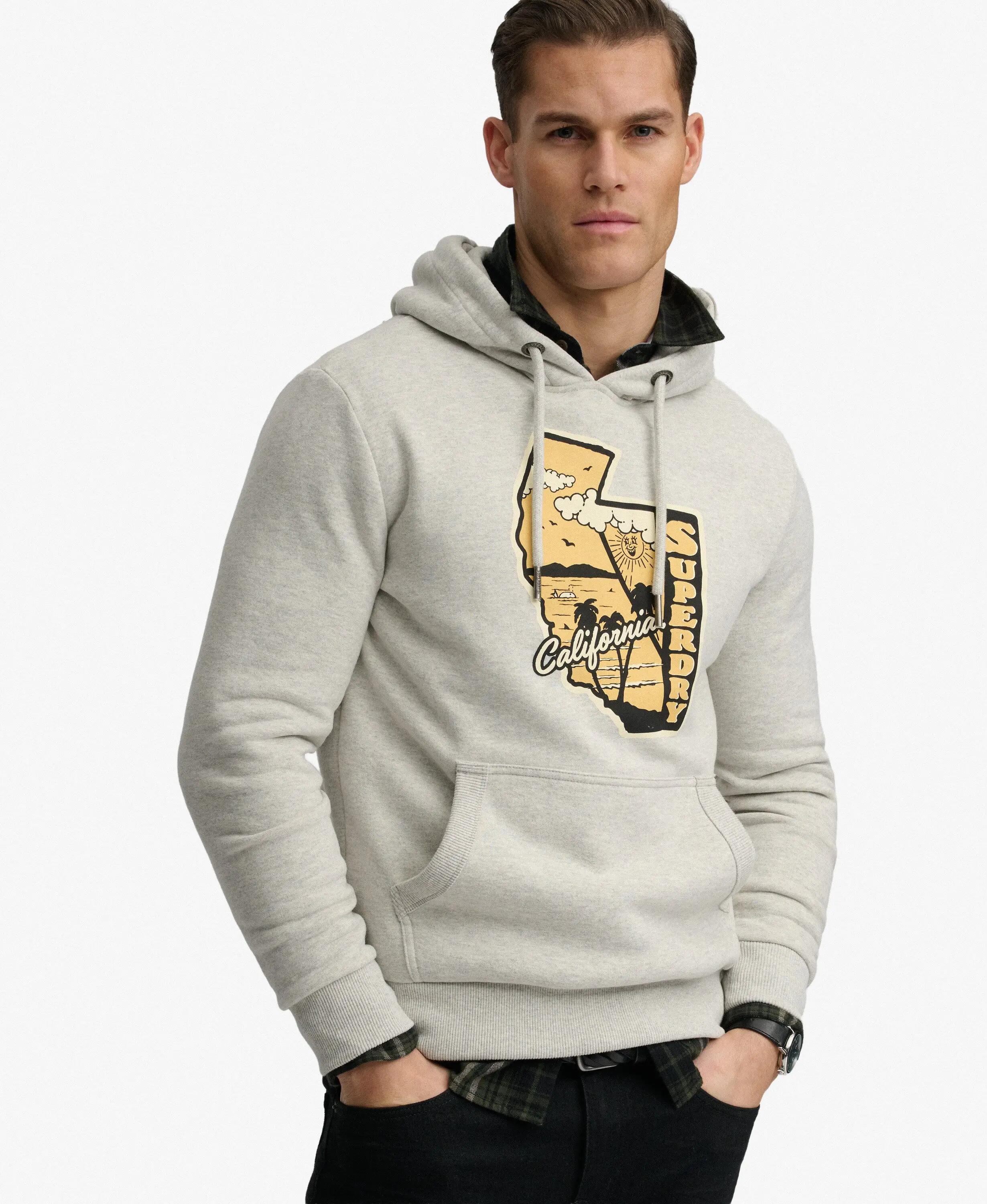 superdry Vintage Travel Hoodie – Coupe relaxed, doublure brossée 2/6