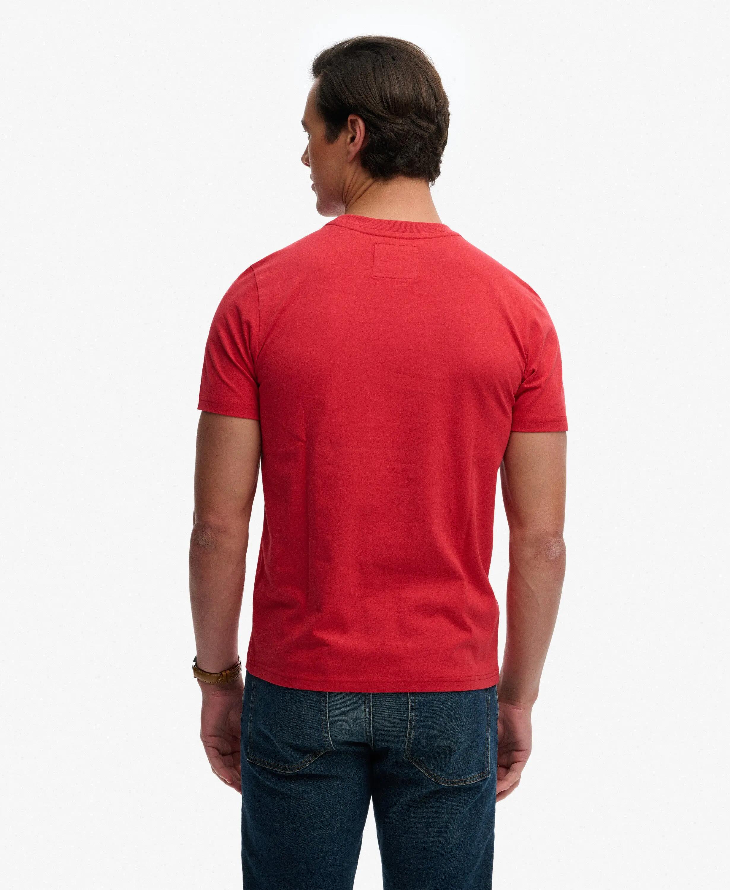 superdry T‑shirt Vintage Logo Classic in cotone biologico - Base Red 5/5