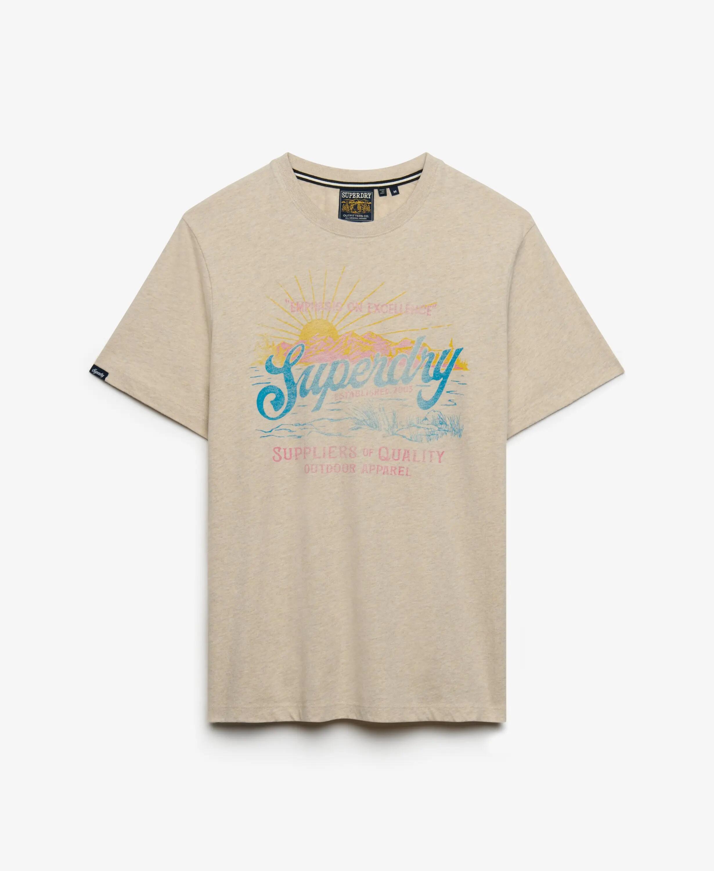 superdry T-shirt Outdoors Mountain Relaxed in 100% cotone biologico – relaxed 7/7