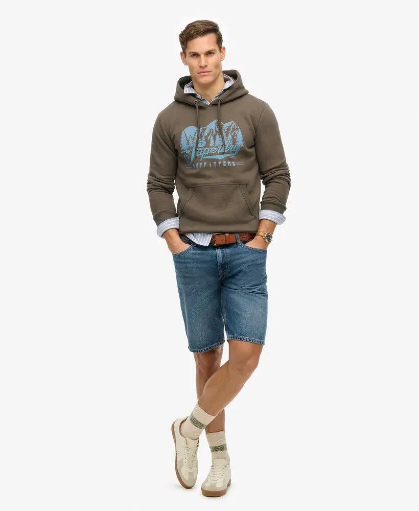 superdry Sudadera con capucha Outfitters en mezcla de algodón – VINTAGE BLACK 2/6