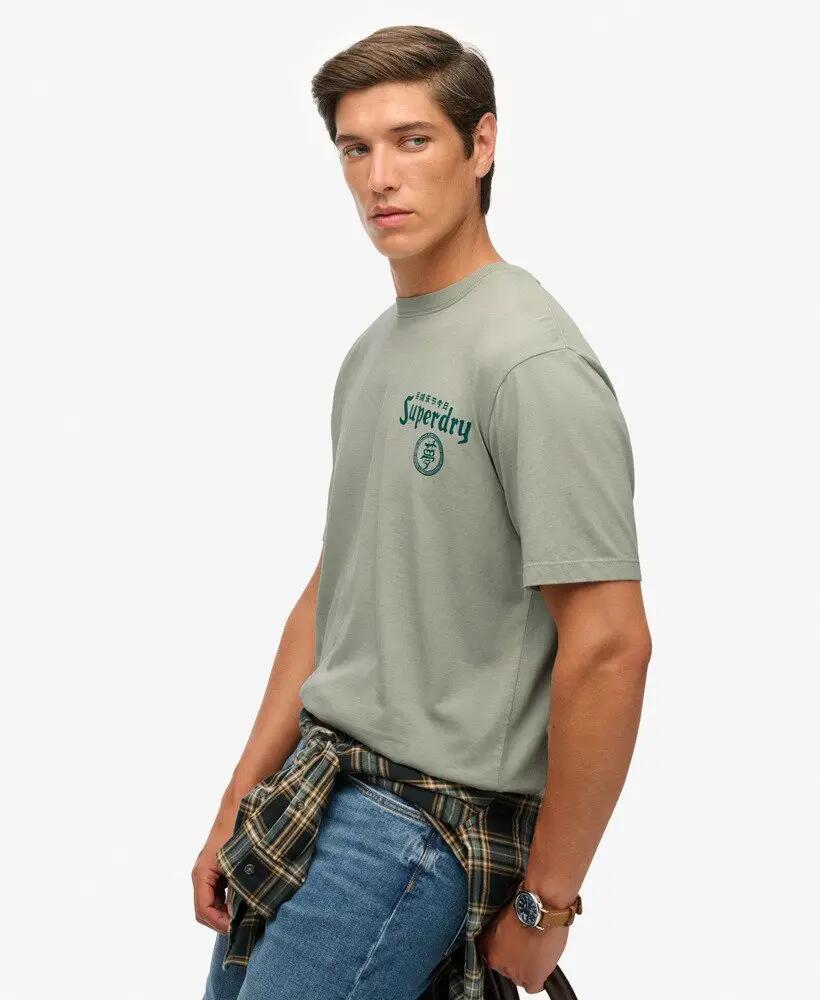 superdry Tokyo Narrative Loose T-Shirt z bawełny organicznej – luźny krój 3/7