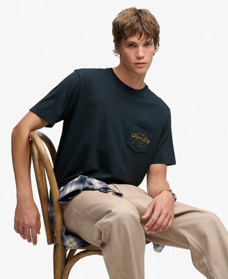 Superdry trade loose t-shirt – loose fit, 100% biologisch katoen