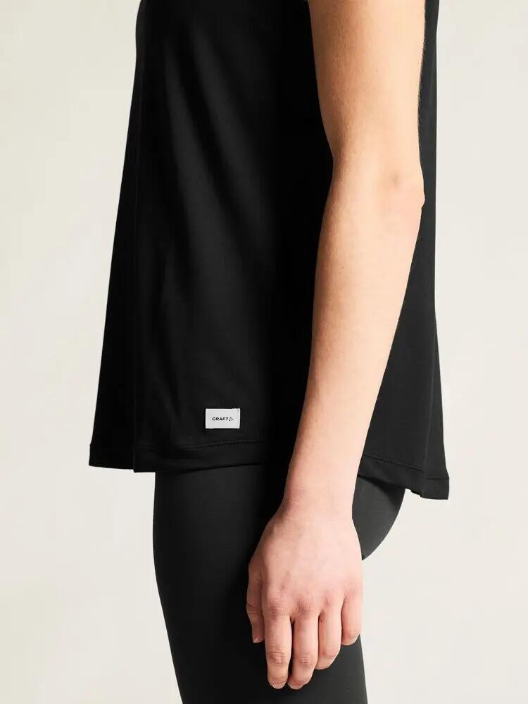 craft Collective Singlet W – schwarzes Sporttop aus recyceltem Polyester 7/7