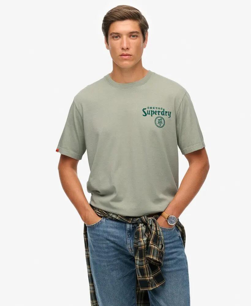 superdry Tokyo Narrative Loose T-Shirt z bawełny organicznej – luźny krój 2/7