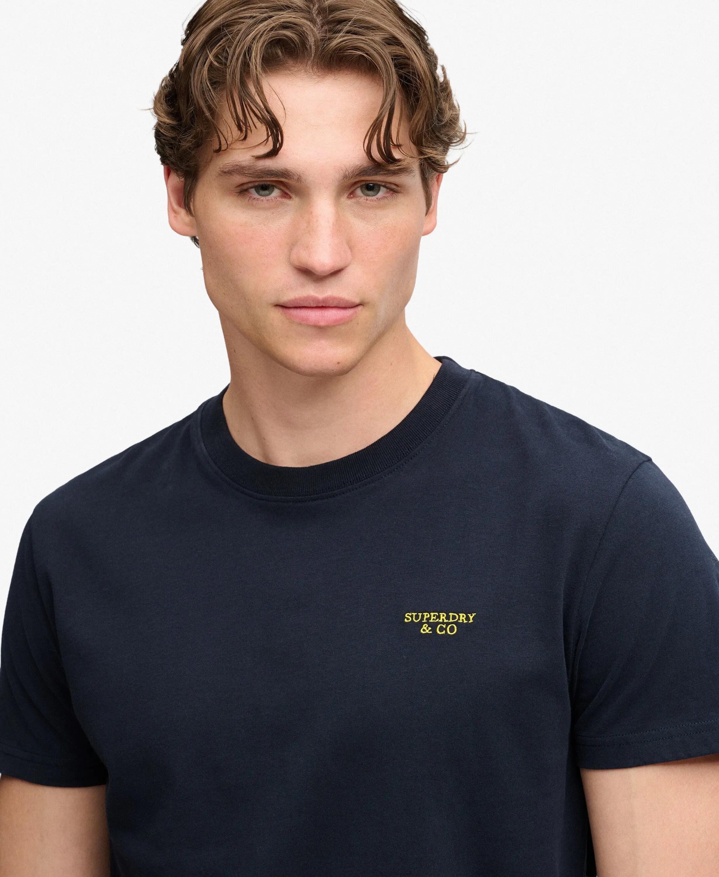 superdry Essential Stacked Logo T‑Shirt bestickt aus Bio‑Baumwolle 4/7