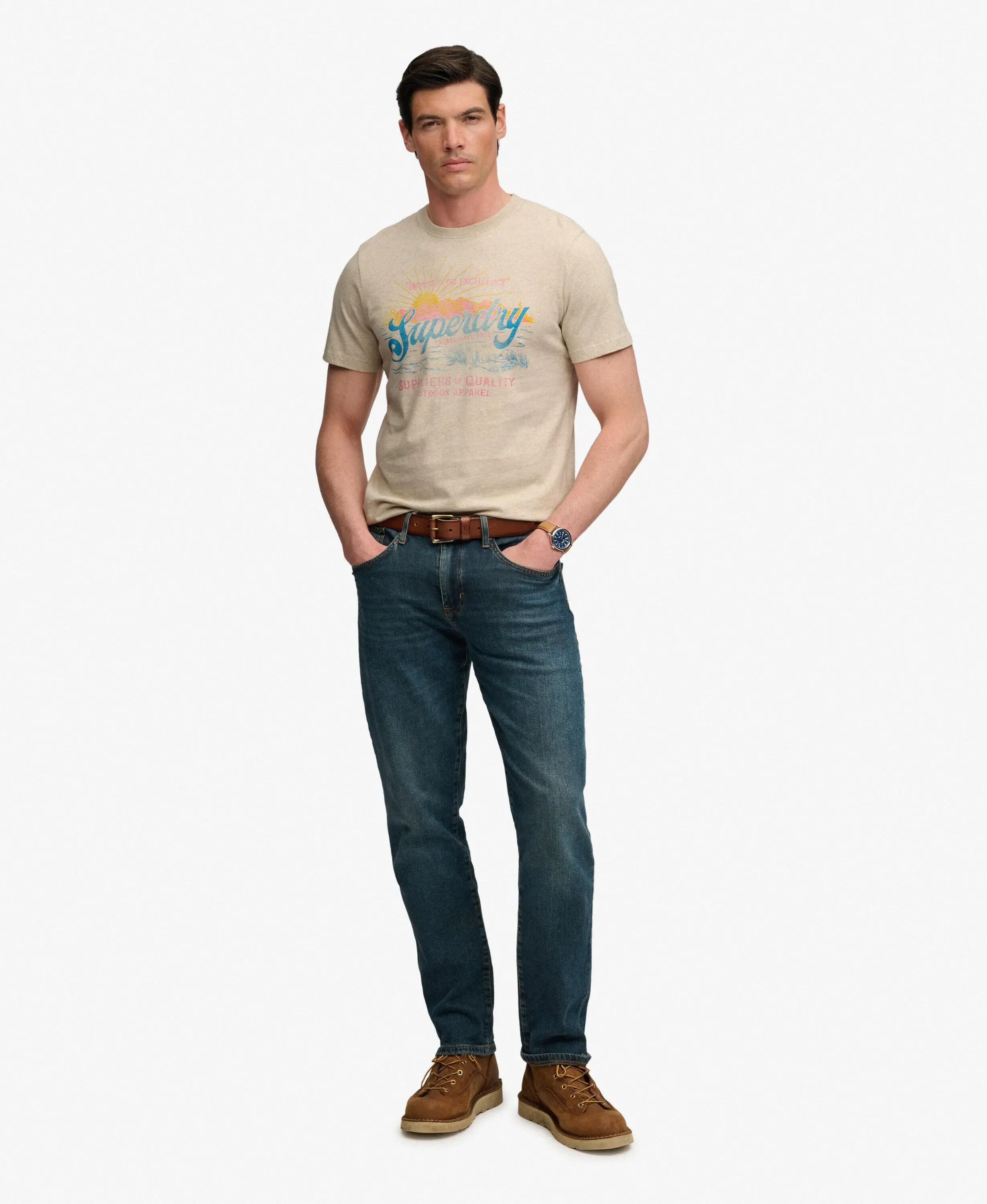 superdry T-shirt Outdoors Mountain Relaxed in 100% cotone biologico – relaxed 4/7
