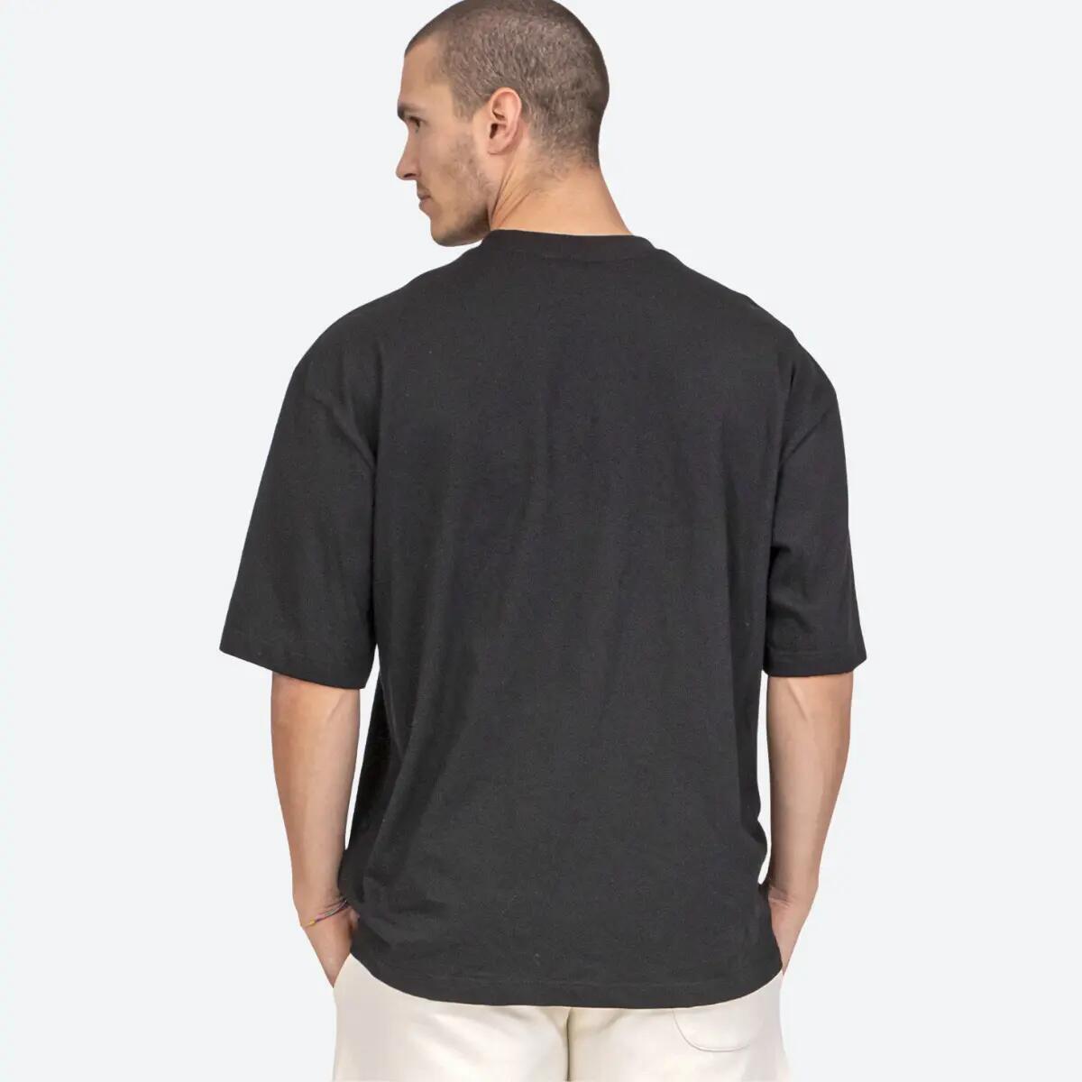 T-shirt Adulto fitness oversize cotone morbido Classika Nera 2/5