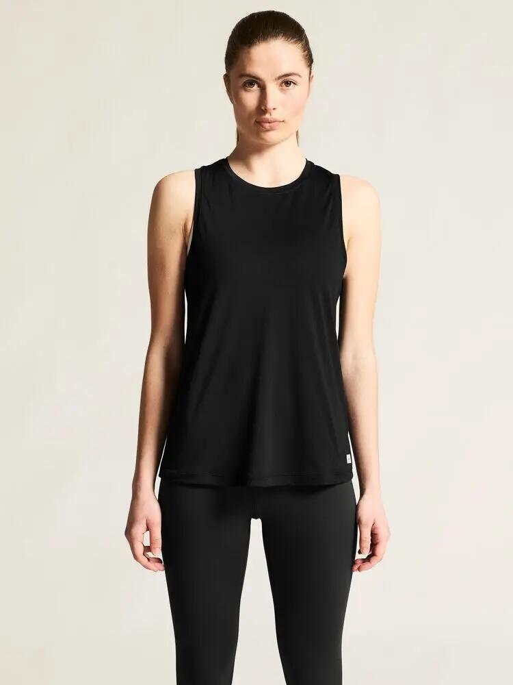 craft Collective Singlet W – schwarzes Sporttop aus recyceltem Polyester 5/7