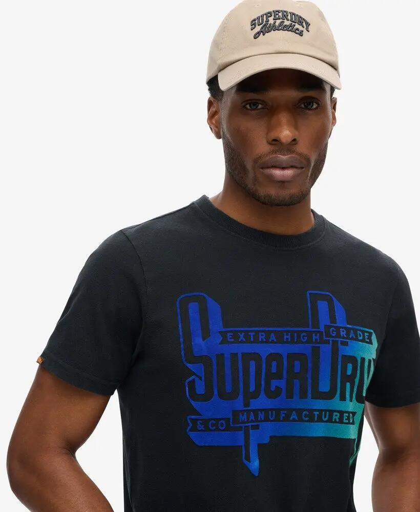 superdry T-shirt Flocked Fade Graphic en coton/poly recyclé 3/7