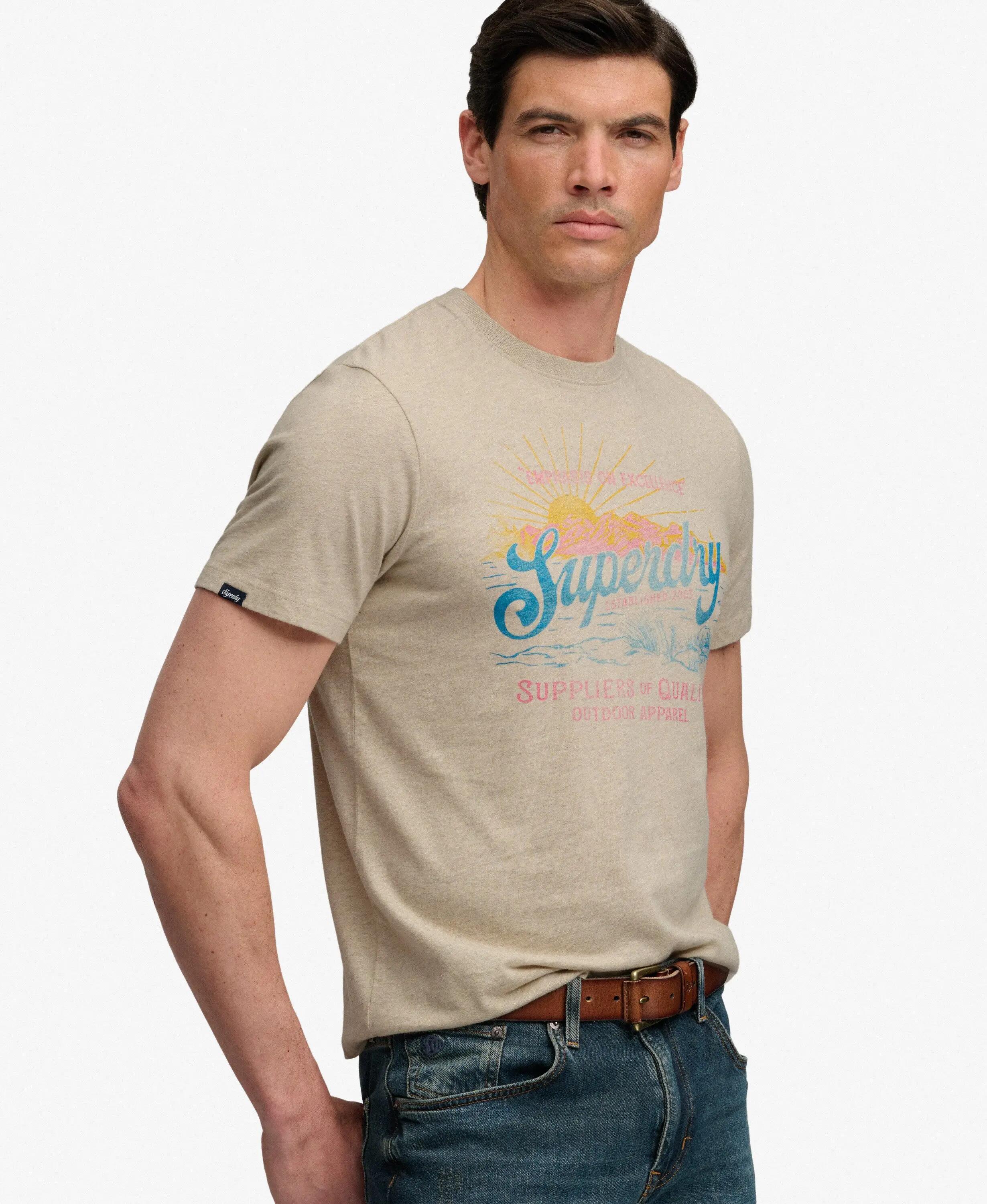 superdry T-shirt Outdoors Mountain Relaxed in 100% cotone biologico – relaxed 3/7