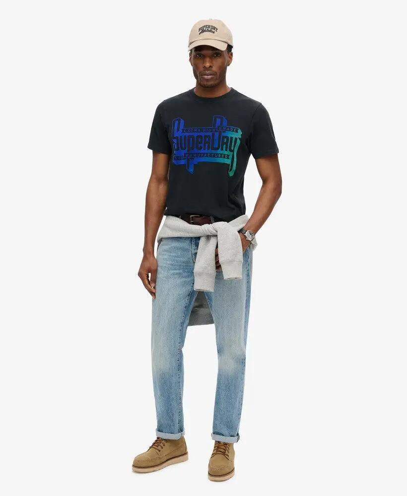 superdry T-shirt Flocked Fade Graphic en coton/poly recyclé 2/7
