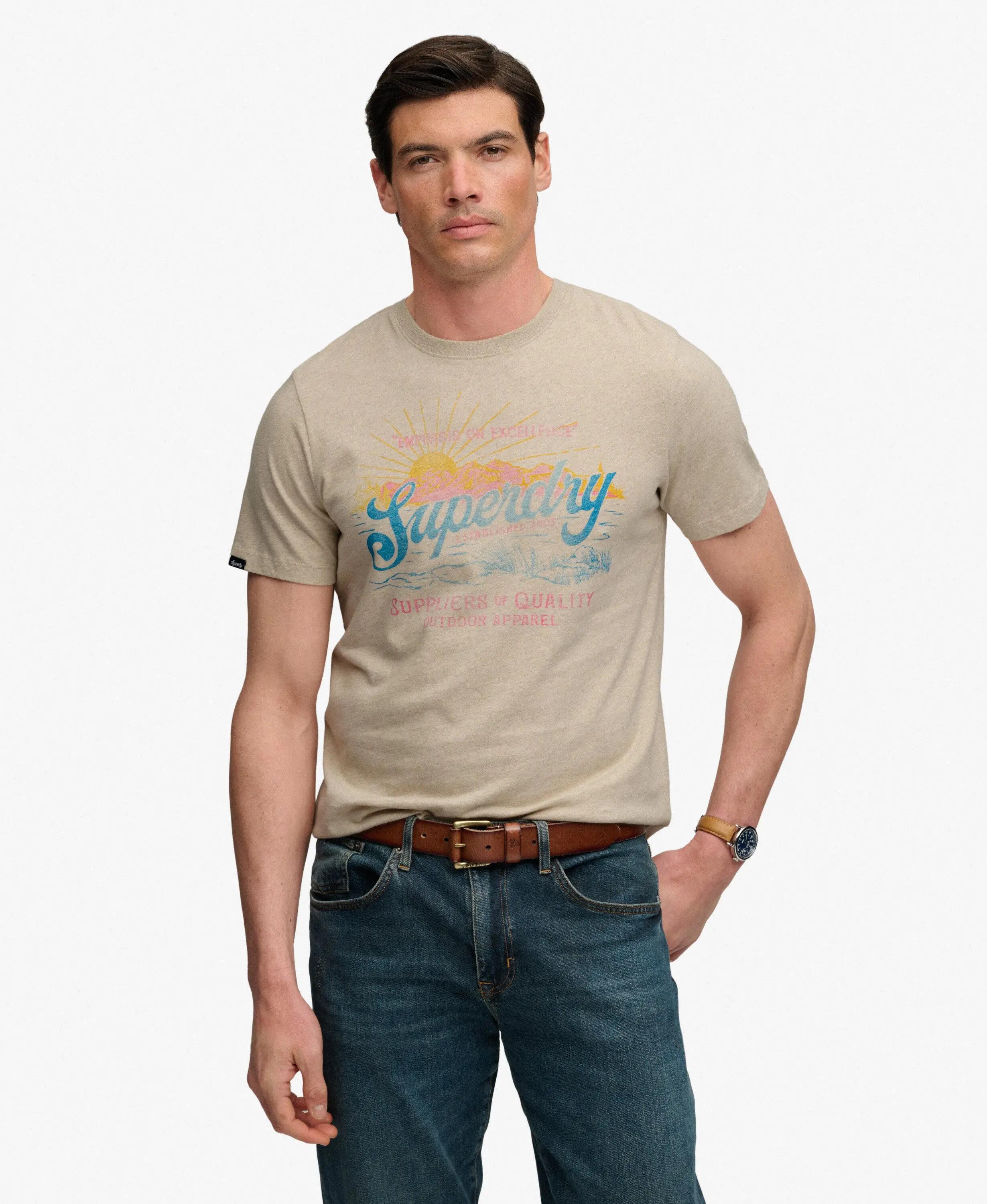 superdry T-shirt Outdoors Mountain Relaxed in 100% cotone biologico – relaxed 2/7