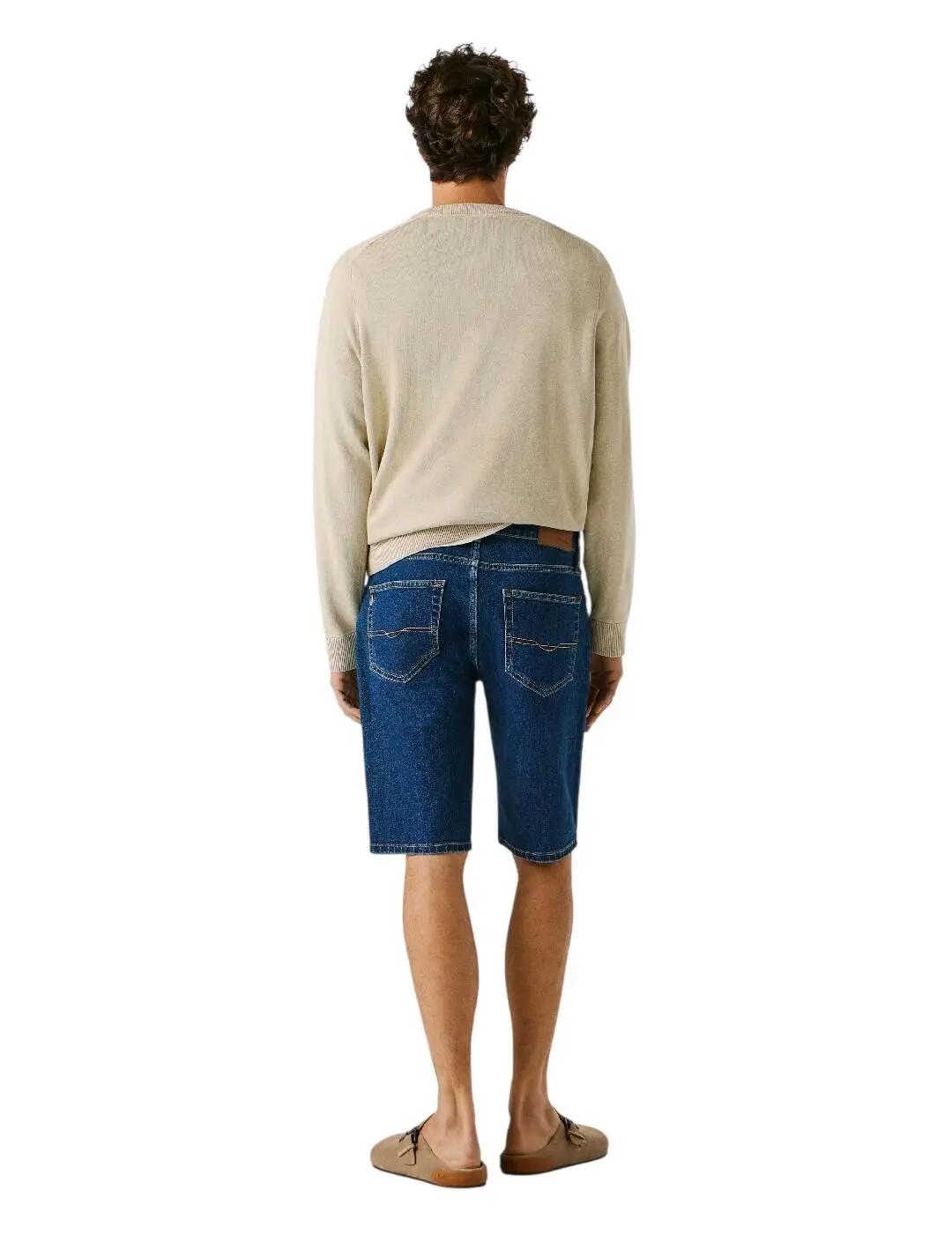 Pantaloni corti da uomo Pepe jeans Straight short cash Blu. 7/7