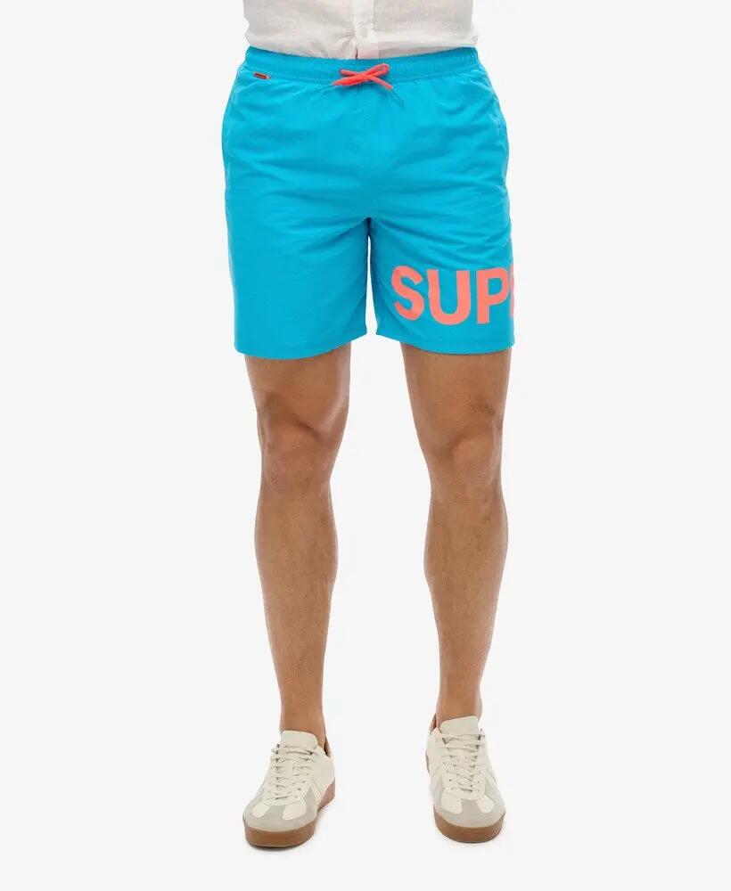 superdry Calções de banho 17 polegadas em poliéster reciclado – Hawaii Blue 7/7