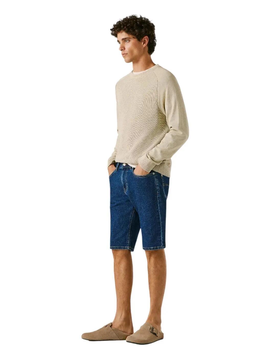 Pantaloni corti da uomo Pepe jeans Straight short cash Blu. 6/7